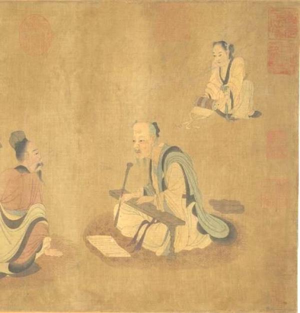Les sept intellectuels, peint par Liu Zhongxian, dynastie Ming (1368-1644). (Image : Musée national du Palais, Taipei / Domaine Public / @CC BY 4.0)