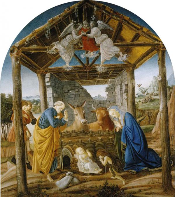 Nativité de Jésus, par Botticelli, 1473-1475. (Photo : Wikipedia)