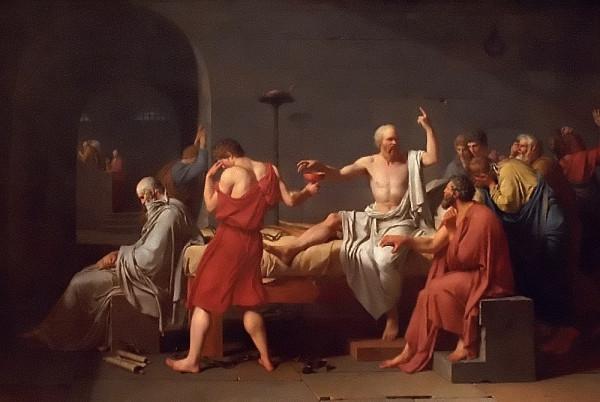 «La mort de Socrate» de Jacques-Louis David.(Image: Rodney via flickr CC BY 2.0 )