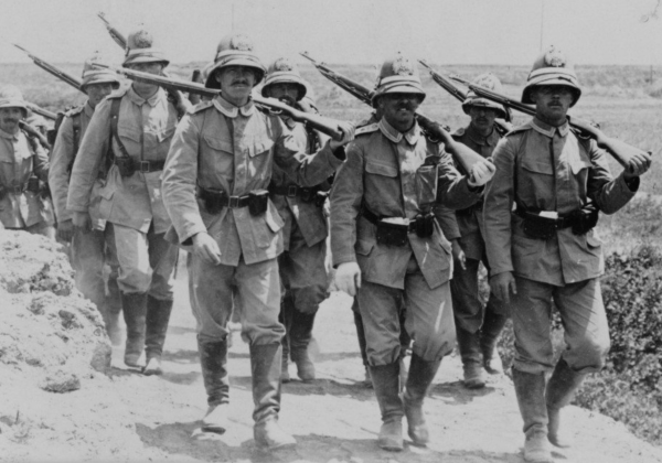 Soldats allemands près de Pékin avec leurs fusils Gewehr Model 98. (Image: Wikimedia)