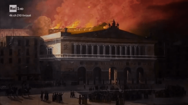 Pendant la Seconde Guerre mondiale, le Teatro di San Carlo fut à nouveau endommagé, cette fois par des bombardements. (Image: Capture / YouTube)