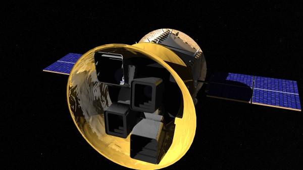 Concept artistique du TESS (Satellite d'étude des exoplanètes en transit). (Image: Centre de vol spatial Goddard de la NASA/Chris Meaney)