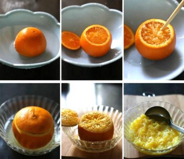 Suivez ces étapes simples pour obtenir une préparation à l’orange contre la toux. (Image : Secret China)