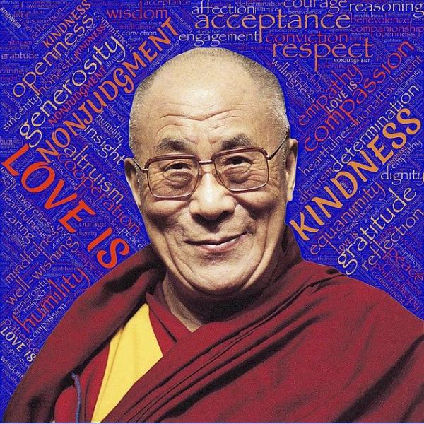 Le Dalaï Lama a accepté de participer à une expérience sur la méditation de pleine conscience et le chercheur Richard Davidson a pu observer des effets bénéfiques sur le cerveau, comme la bienveillance et l’altruisme. (Image : John Hain / Pixabay)