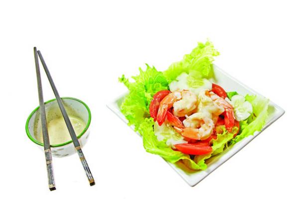 Recette : Salade de crevettes