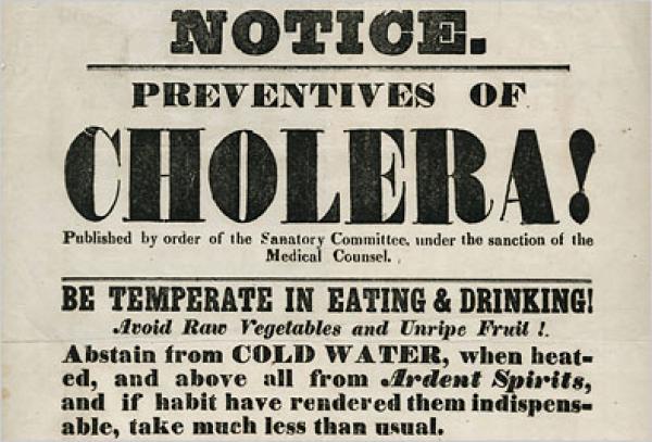 Un projet de loi du Conseil de la santé de la ville de New York, 1832. (Image : Wikimedia / CC0 1.0)