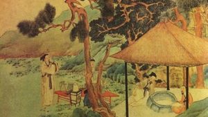 Confucius atteint le Tao après les enseignements de Lao Tseu