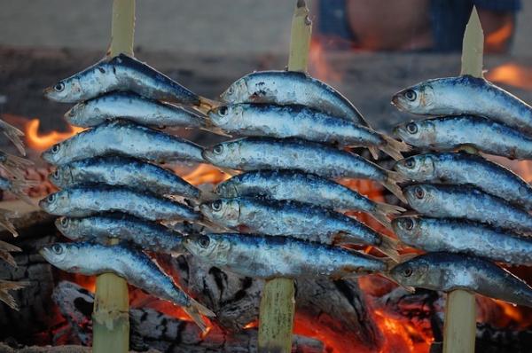 Une brochette de sardines fraichement pêchées et grillées au feu de bois est un vrai régal qui n’a rien à voir avec une conserve. (Image : guillermo gavilla / Pixabay)