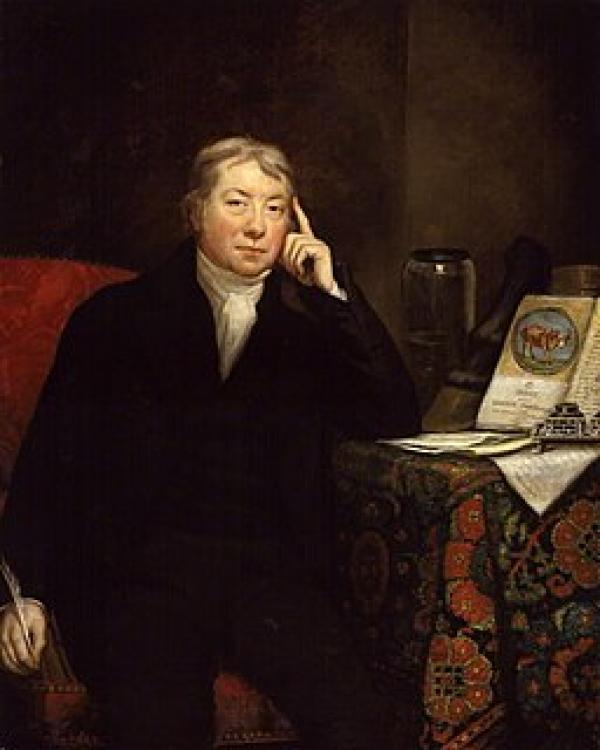 Portrait de « Edward Jenner (1749-1823), inventeur de la vaccination ». (Image : Wikimedia / Domaine public) 