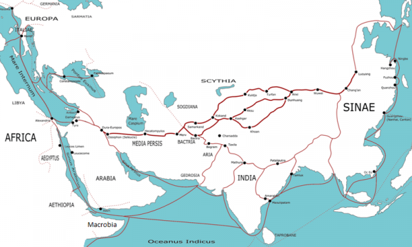 Bien avant la route de la soie, dès le IVe siècle av. J.-C., la soie voyageait vers l’Occident. (Image : wikimedia / Giao Chỉ / CC-BY-SA-3.0)