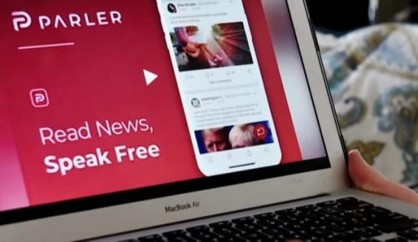 Parler se présente comme une plateforme de médias sociaux pour la liberté d’expression. (Image : Capture d’écran / YouTube)