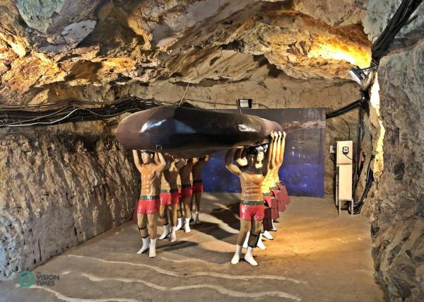 Une exposition de l’unité d’élite amphibie des hommes-grenouilles du ROC au tunnel de Beihai. (Image : Julia Fu / Vision Times)