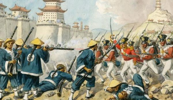 Pendant les guerres de l’opium, les dirigeants chinois qui gouvernaient les affaires civiles et militaires avaient de nombreuses occasions d’accumuler de grandes richesses pour leurs familles. (Image : wikimedia / Richard Simkin / CC0 1.0)