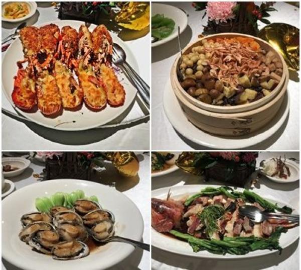Certains des plats principaux pour un dîner de retrouvailles du Nouvel An dans un restaurant chic de la ville de New Taipei. (Image: Billy Shyu / Vision Times) 