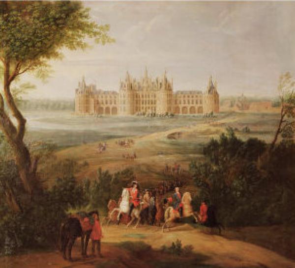 « Le château de Chambord et son domaine », peinture de Pierre-Denis Martin, 1722. (Image : wikimedia / Pierre-Denis Martin (1663-1742) / Domaine public)