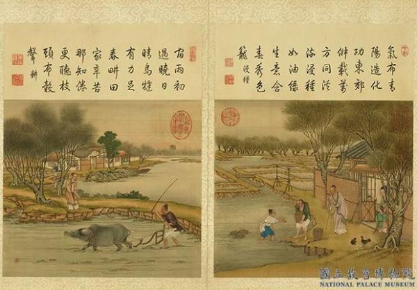 Au Festival de Qing Ming, la température augmente, les précipitations augmentent, c’est un bon moment pour les labours et les plantations de printemps. (Image : wikimedia / National Palace Museum / Domaine public)