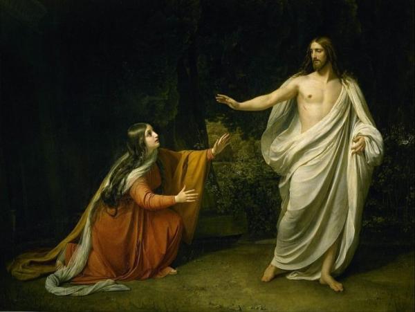 La peinture d’Alexandre Andreïevitch Ivanov « L’apparition du Christ à Marie-Madeleine après la résurrection ». (Image: wikimedia / CC0 1.0)