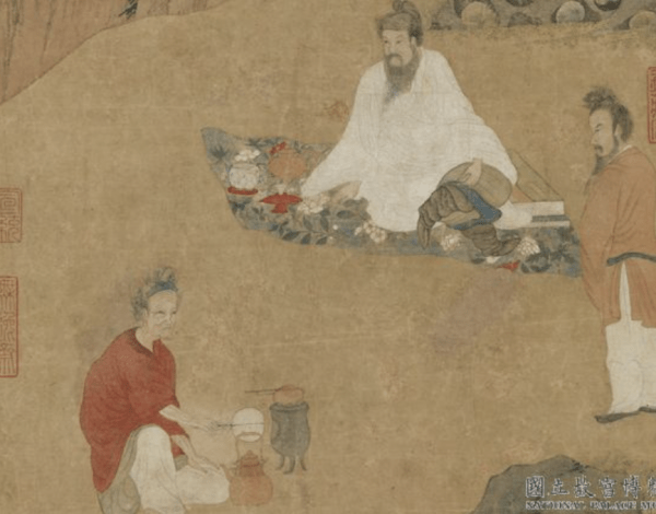 Le « Dharma Talk » de Tang Yin dans la dynastie Ming. (Image : Musée National du Palais de Taïwan / @CC BY 4.0)