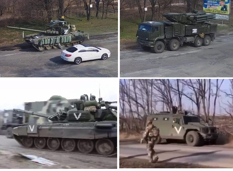 La Russie révèle la signification des symboles Z et V peints sur ses unités d’invasion en Ukraine