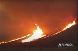 Espagne : Une entreprise de reforestation déclenche un gigantesque feu de forêt 