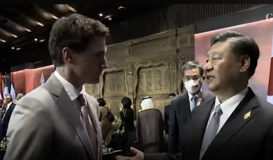 Xi Jinping réprimande Justin Trudeau au sujet de fuites présumées de leur réunion à huis clos lors du sommet du G20