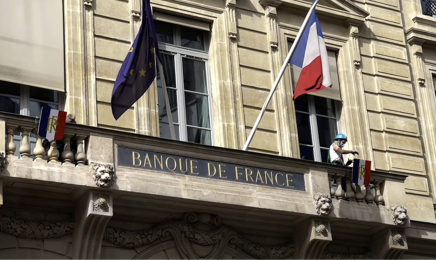 La Banque de France prévoit une légère croissance au quatrième trimestre