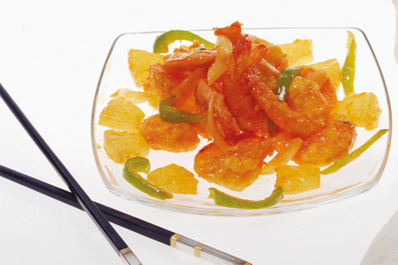 Recette facile : Crevettes sautées sauce aigre douce