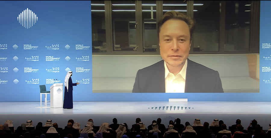 Elon Musk met en garde contre un gouvernement mondial unique lors du sommet mondial des gouvernements
