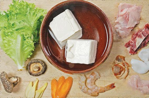Recette facile : Cassolette de tofu à la viande et aux fruits de mer