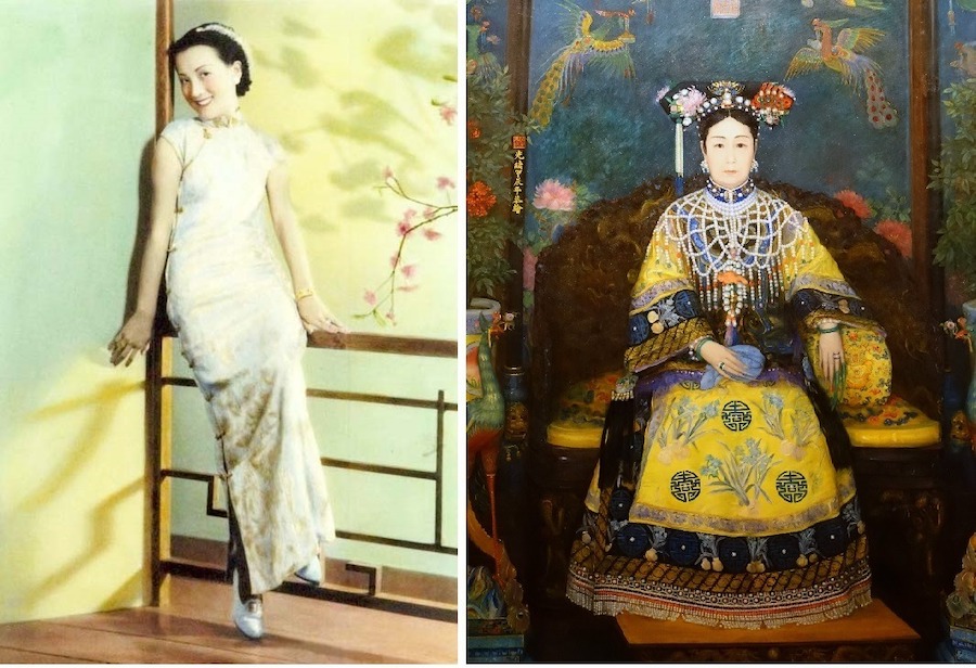 La qipao, robe chinoise issue de la robe mandchoue et d’une beauté orientale éternelle