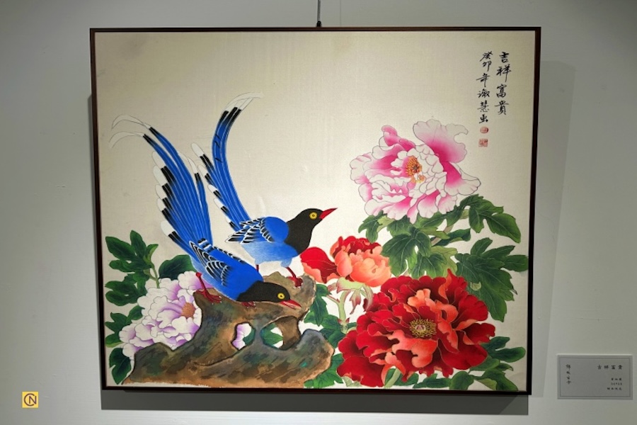 Une superbe exposition de peintures Gongbi à Keelung, Taïwan
