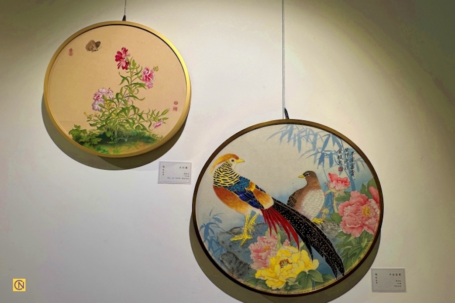 Une superbe exposition de peintures Gongbi à Keelung, Taïwan
