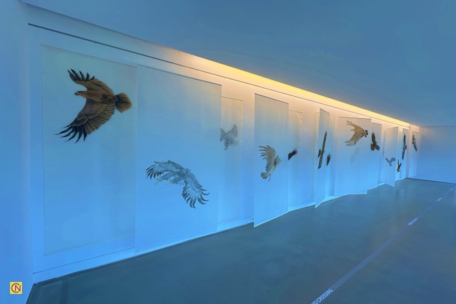 Une superbe exposition de peintures Gongbi à Keelung, Taïwan
