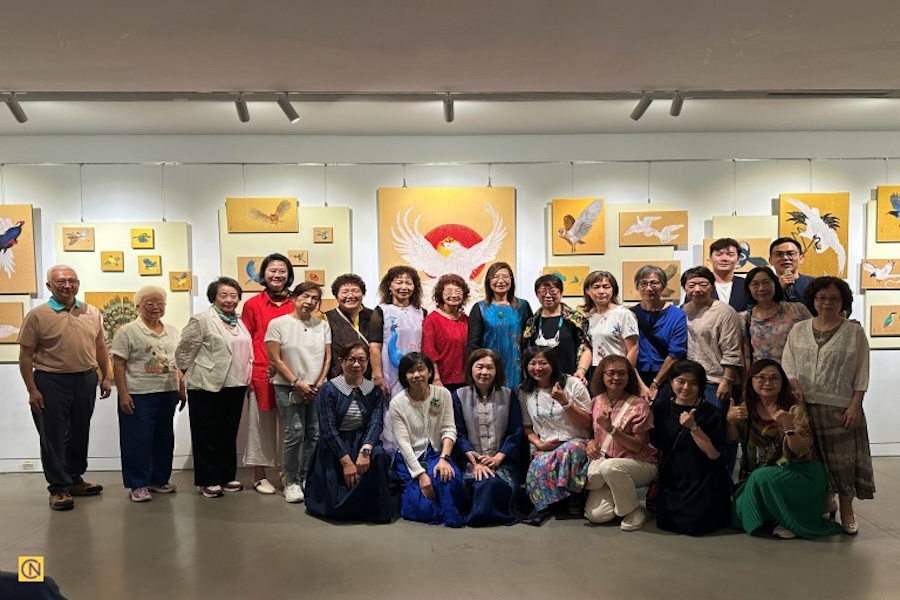 Une superbe exposition de peintures Gongbi à Keelung, Taïwan
