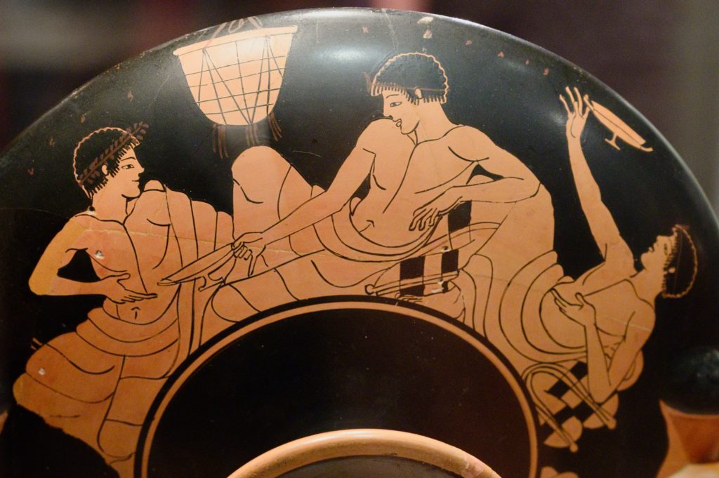 Un sophiste de la Grèce antique face au vertueux Socrate