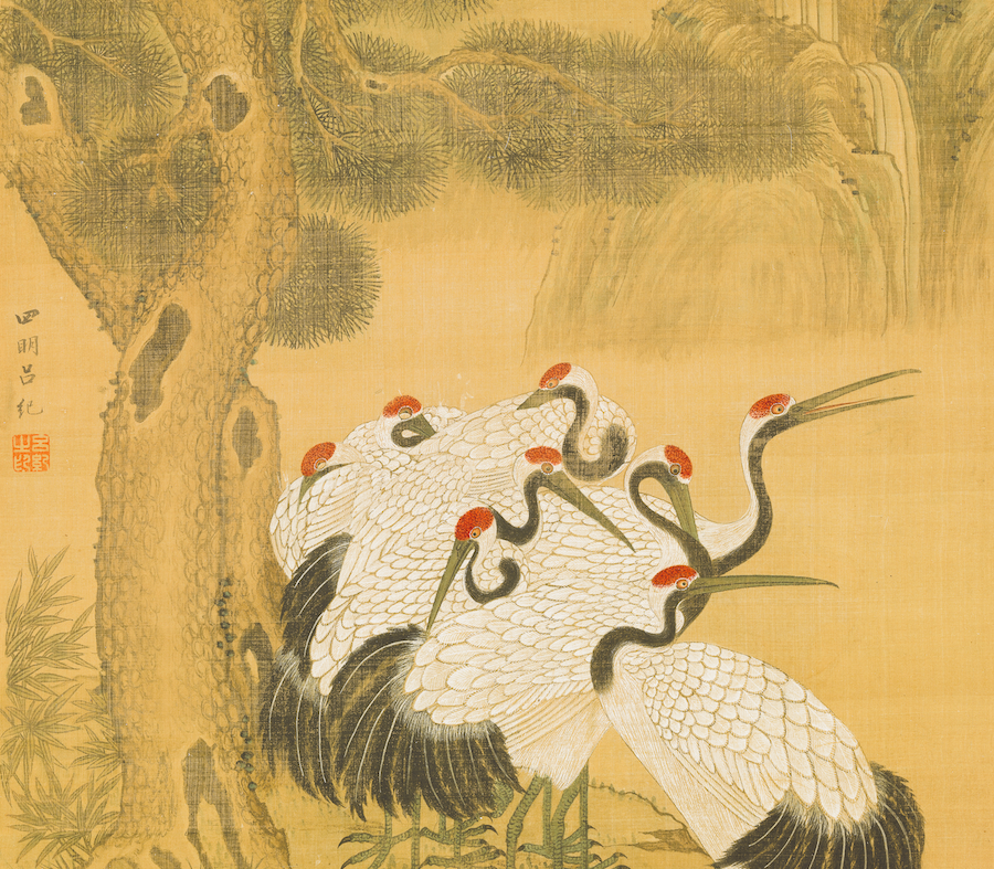 L’empereur Xuanzong et la grue taoïste de la fête de Chongyang