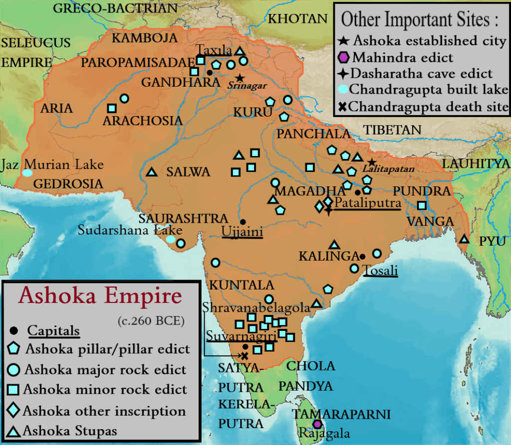 L'empereur Ashoka en Inde, du conquérant impitoyable au bouddhiste bienveillant