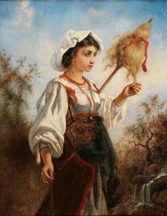 La quenouille, emblème du foyer et du travail féminin dans la société ancestrale