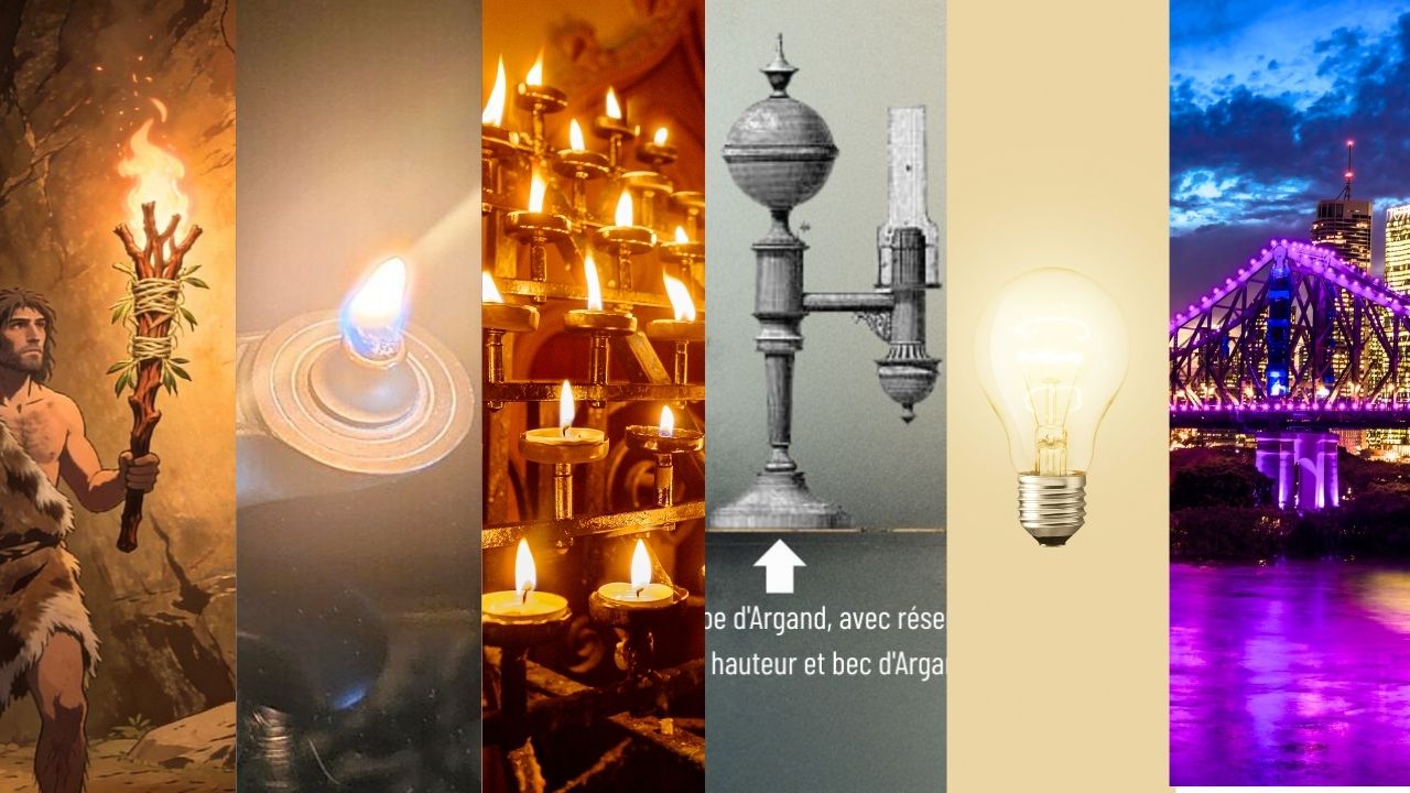 L’éclairage depuis l’aube de l’humanité à nos jours (1/2)