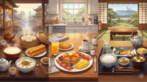 Chine, États-Unis et Japon : Trois traditions de petit-déjeuner, trois façons de commencer la journée