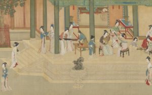 Matin de printemps au palais Han du maître Qiu Ying (dynastie Ming) — Un chef-d’œuvre de la peinture de cour chinoise
