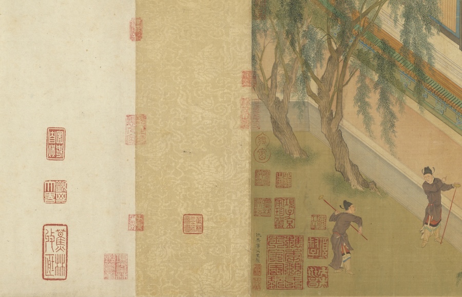 Matin de printemps au palais Han du maître Qiu Ying (dynastie Ming) — Un chef-d’œuvre de la peinture de cour chinoise
