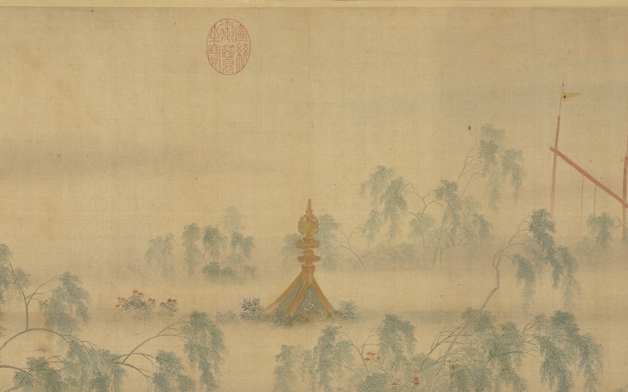 Matin de printemps au palais Han du maître Qiu Ying (dynastie Ming) — Un chef-d’œuvre de la peinture de cour chinoise
