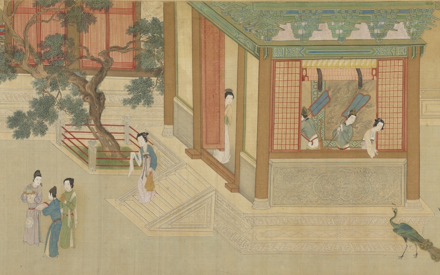 Matin de printemps au palais Han du maître Qiu Ying (dynastie Ming) — Un chef-d’œuvre de la peinture de cour chinoise
