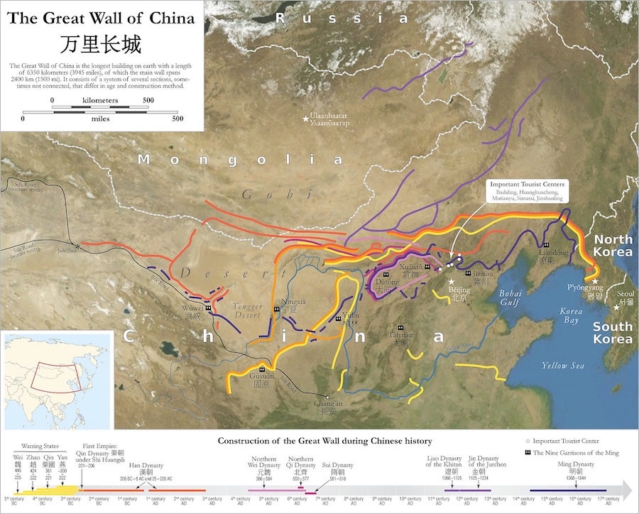La Grande Muraille de Chine, le plus long monument du monde