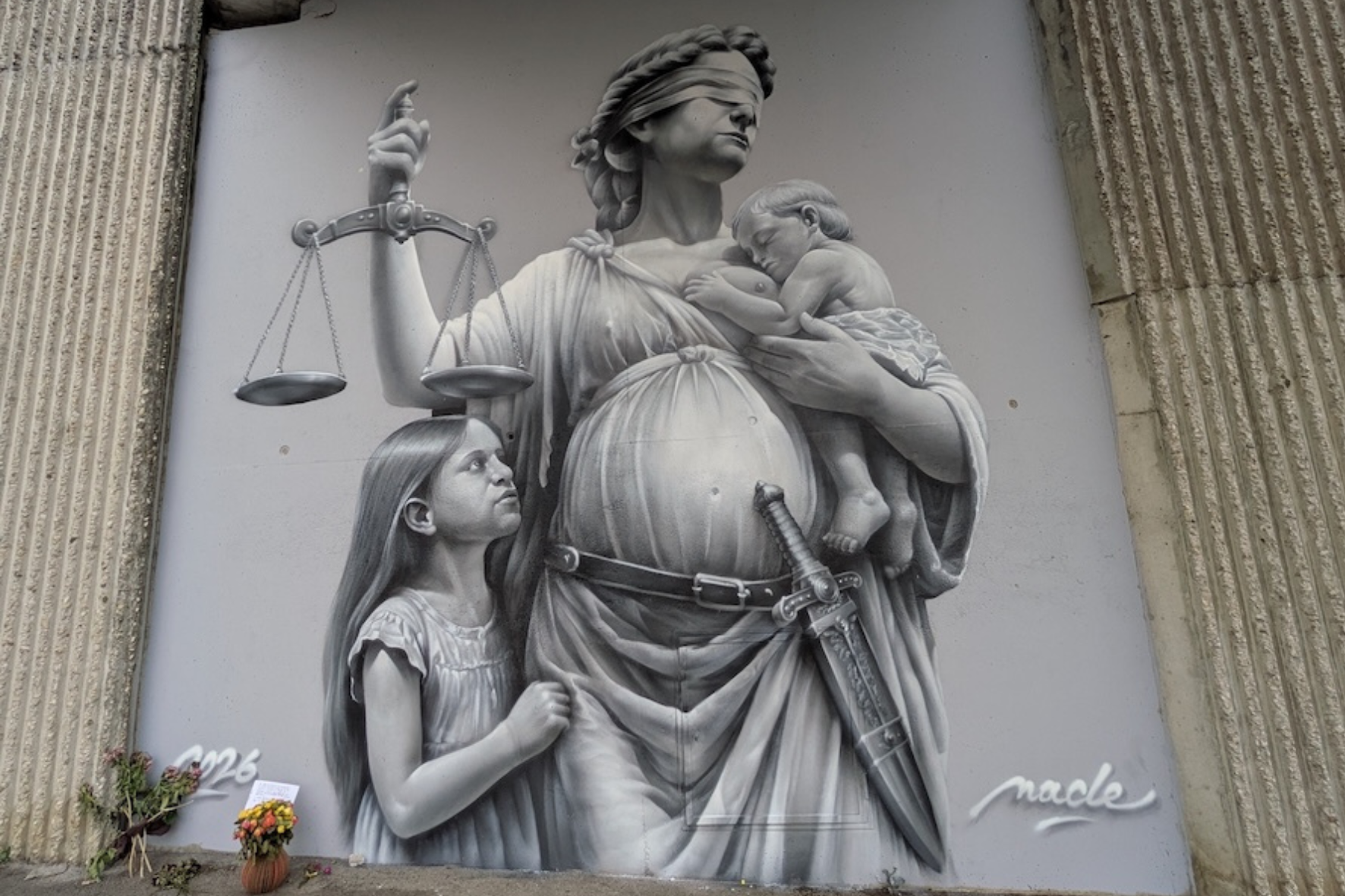 Une fresque pour Lyhanna et les enfants