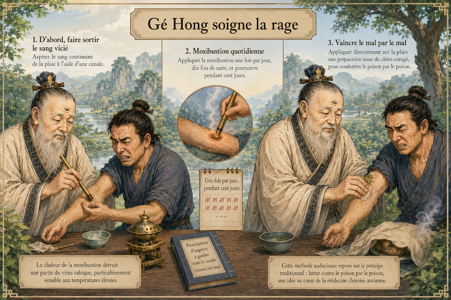 Ge Hong, médecin taoïste qui devançait Pasteur de seize siècles sur l’intuition du vaccin contre la rage