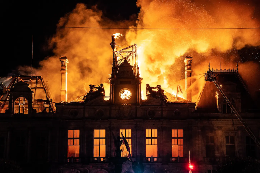 Incendie de l’Hôtel de ville de Limoges : un monument historique ravagé